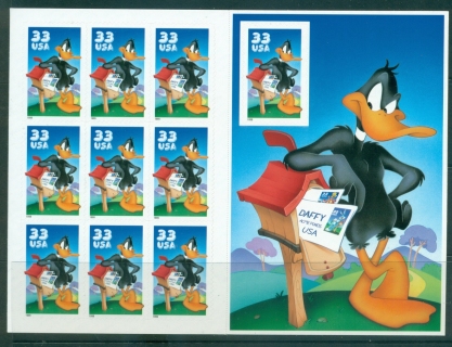 USA-1999-Sc3306-Daffy-Duck-Pane-10-MUH-lot33736