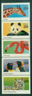 USA-1992-Wild-Animals-booklet-pane-MUH