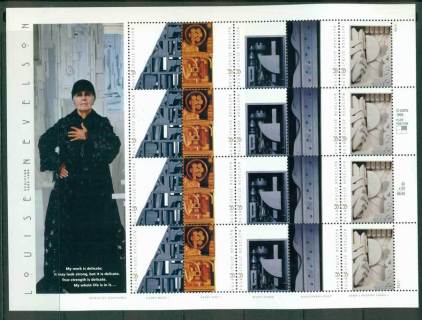 USA-2000-Sc3379-83-Louise-Nevelson-Sculptor-Sheetlet-MUH-lot23244