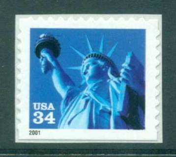 USA-2000-Sc3451-Statue-of-Liberty-Die-cut-11-MUH-lot53655