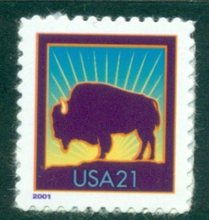 USA-2001-Sc3468-21c-American-Buffalo-Die-Cut-11-MUH-lot53696