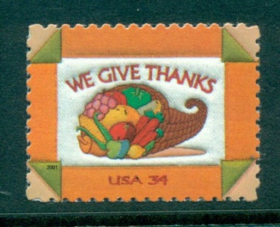 USA-2001-Sc3546-Thanksgiving-MUH-lot53755