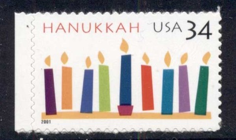 USA-2001-Sc3547-Hanukkah-MUH