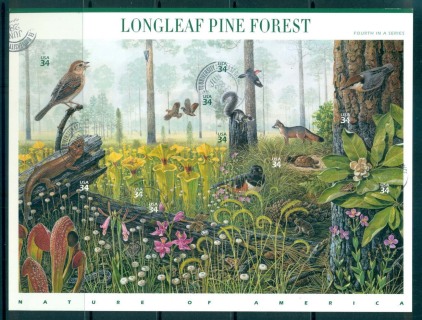 USA-2002-Sc3611-Longleaf-Pine-Forest-Pane-10-FU-lot53844