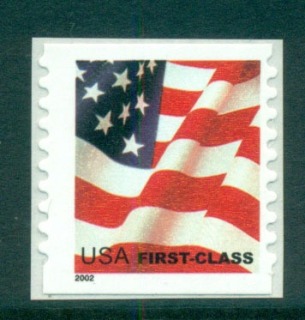 USA-2002-Sc3622-Flag-First-Class-Coil-Die-cut-10-vert-MUH-lot53779