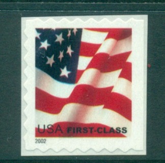 USA-2002-Sc3625-Flag-First-Class-ex-Booklet-Die-cut-8-MUH-lot53782