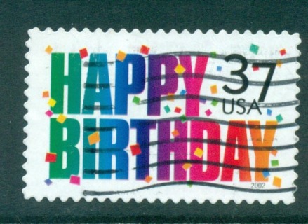 USA-2002-Sc3695-Happy-Birthday-FU-lot53825