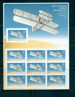 USA-2003-Sc3783-Wright-Brothers-First-Flight-Pane-10-MUH-lot53883