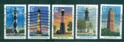 USA-2003-Sc3787-91-Southeastern-Lighthouses-FU-lot53892