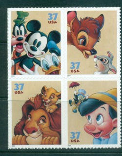 USA-2004-Sc3865-68-Disney-Characters-Blk-4-MUH-lot53927