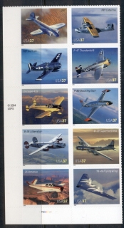 USA-2005-Sc3916-25-Advances-in-Aviation-blk10-MUH