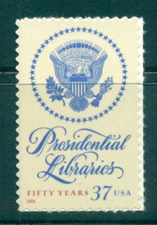 USA-2005-Sc3930-Presidential-Libraries-Act-MUH-lot53986