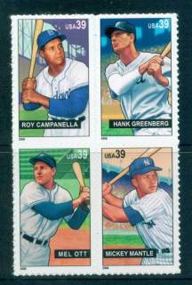 USA-2006-Sc4080-83-Baseball-Sluggers-Blk-4-MUH-lot52612