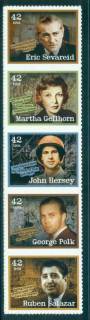 USA-2008-Sc4248-52-American-Journalists-Str-5-MUH-lot52925