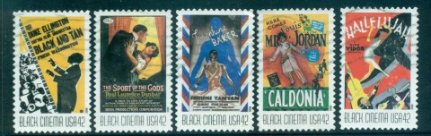 USA-2008-Sc4336-40-Vintage-Black-Cinema-FU-lot52937