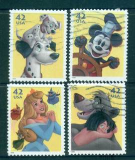 USA-2008-Sc4342-45-Disney-Characters-FU-lot52938