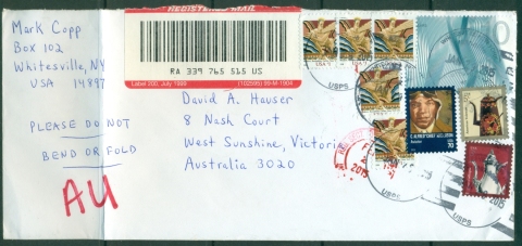 USA-2015-10-Waves-High-Value-on-Registered-Cover-to-Australia-folded