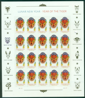 USA-2022-Chinese-New-Year-Year-of-the-Tiger-Sheetlet-MUH-XL-Shipping