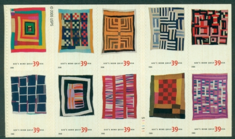 USA-2006-Quilts-of-Gees-Bend-Self-Adhesive-MUH