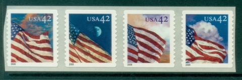 USA-2008-Flags-coil-strip-MUH