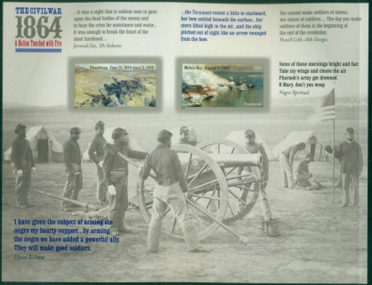 USA-2014-Civil-War-1864-Pane-MUH-XL-Shipping