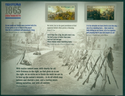 USA-2015-Civil-War-1865-Pane-MUH-XL-Shipping