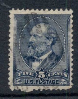 USA-1888-Sc216-5c-Garfield-blue-FU-2