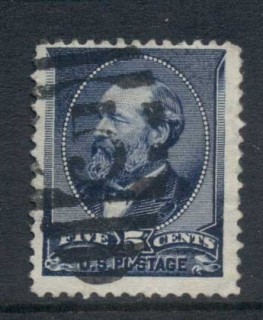 USA-1888-Sc216-5c-Garfield-blue-FU_1