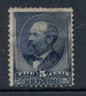 USA-1888-Sc216-5c-Garfield-blue-FU_2