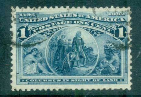 USA-1893-Sc230-1c-Columbian-Exposition-FU-lot67171