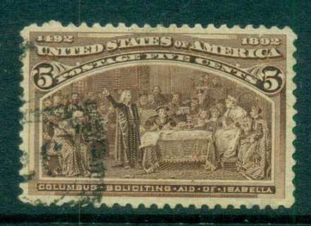 USA-1893-Sc234-5c-Columbian-Exposition-FU-lot67185