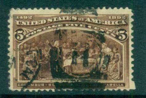 USA-1893-Sc234-5c-Columbian-Exposition-FU-lot67188