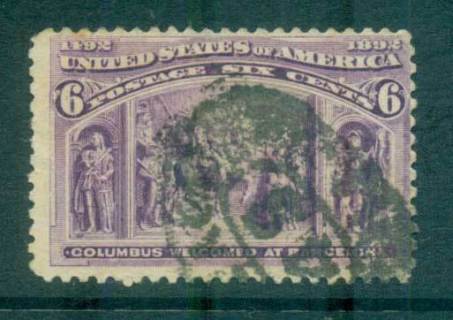 USA-1893-Sc235-6c-Columbian-Exposition-FU-lot67189