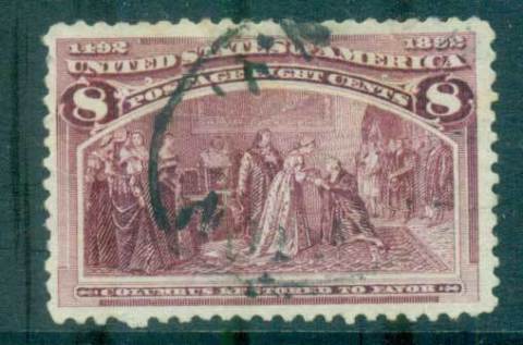 USA-1893-Sc236-8c-Columbian-Exposition-FU-lot67192