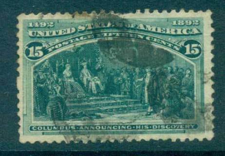 USA-1893-Sc238-15c-Columbian-Exposition-FU-lot67193