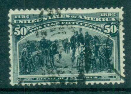 USA-1893-Sc240-50c-Columbian-Exposition-FU-lot67200