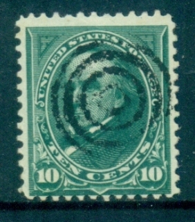 USA-1895-Sc273-10c-Webster-dark-green-Wm-USPS-S-L-FU