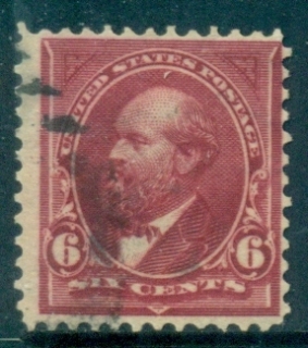 USA-1897-1903-Sc282-6c-Garfield-lake-Wm-USPS-S-L-FU