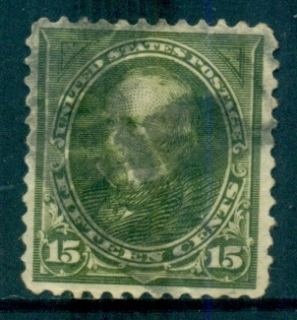 USA-1897-1903-Sc284-15c-Clay-olive-greenc-Linclon-Wm-USPS-S-L-FU