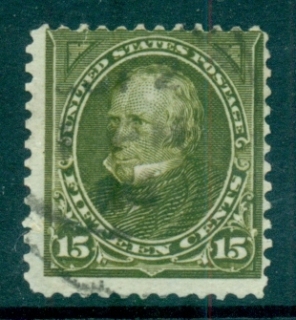 USA-1897-1903-Sc284-15c-Clay-olive-greenc-Linclon-Wm-USPS-S-L-FU_1