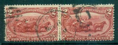 USA-1898-Sc286-2c-Trans-Mississippi-Exposition-pair-FU-lot67214