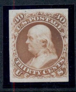 USA-1861-Sc71P3-30c-Plate-Proof-on-India-card