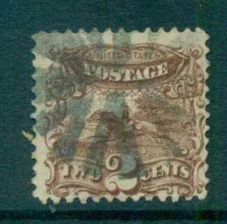 USA-1869-Sc113-2c-Post-Horse-Rider-FU-lot67165