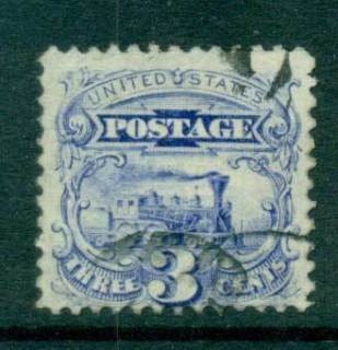 USA-1869-Sc114-3c-Locomotive-FU-lot67160