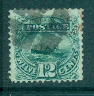 USA-1869-Sc117-12c-SS-Adriatic-FU-lot67169