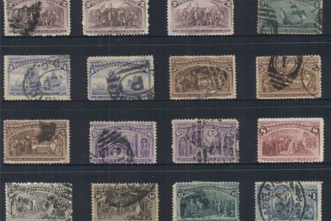 USA-1893-Sc230-on-Columbians-Assorted-Spacefillers-to-better