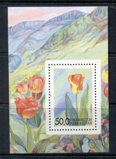 Uzbekistan-1993-Flowers-MS-MUH