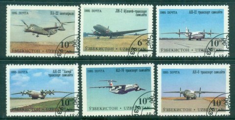 Uzbekistan-1995-Aircraft-CTO-lot81637