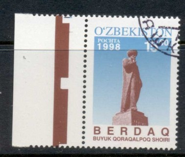 Uzbekistan-1998-Berdaq-Monument-CTO