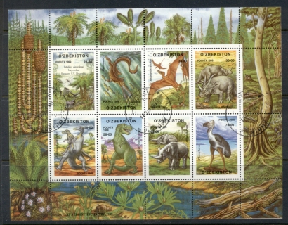 Uzbekistan-1999-Prehistoric-Animals